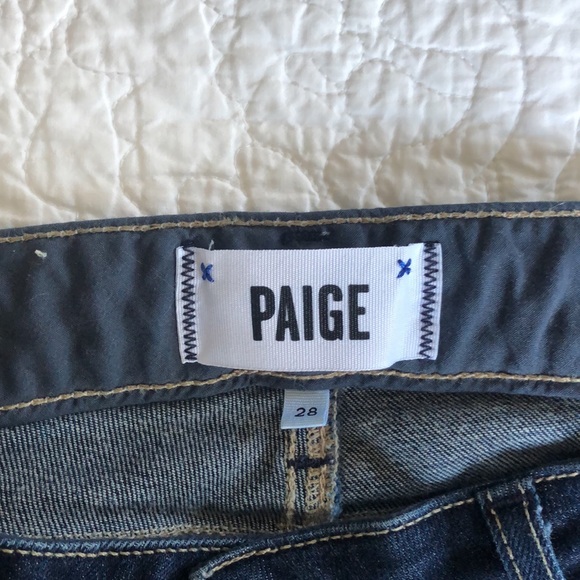 PAIGE size 28 skyline ankle peg distressed jeans - Picture 2 of 7